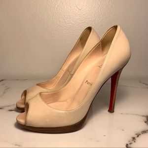 Christian Louboutin Peep Toe Pumps